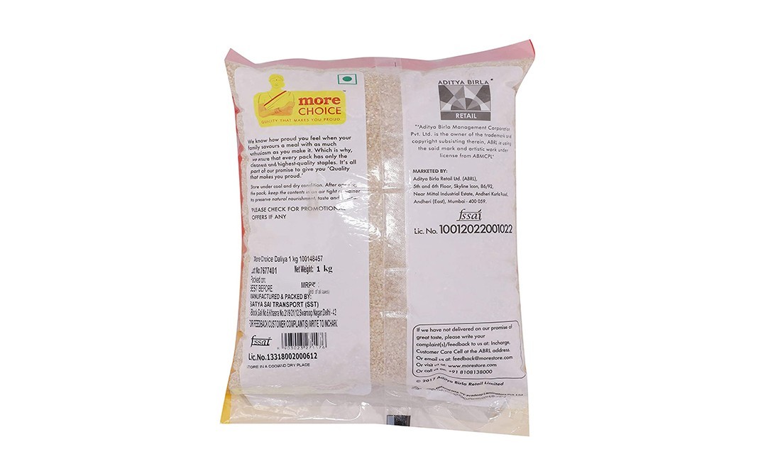More Choice Wheat Broken    Pack  1 kilogram